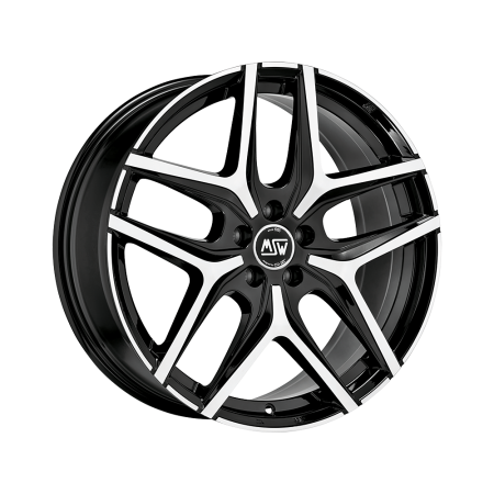 LLANTA MSW 40 VAN 6,5x16 5x130 ET 55 NEGRO BRILLANTE PULIDO