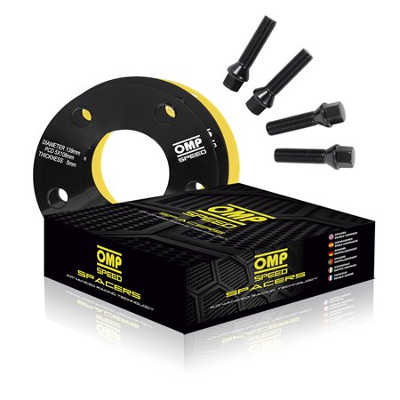 OMP SPEED JUEGO DE SEPARADORES ANCHO: 5MM PCD: 5X100 CB.H: 56.1 OD: 139 TORNILLO M14X1.5 CONICO