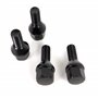OMP SPEED JUEGO DE 4 TORNILLOS M12X1.5 CONICO LARGO 28MM LLAVE 19 COLOR NEGRO DIN 10.9