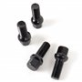 OMP SPEED JUEGO DE 4 TORNILLOS M14X1.5 ESFERICO LARGO 28MM LLAVE 17 COLOR NEGRO DIN 10.9