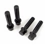 OMP SPEED JUEGO DE 4 TORNILLOS M12X1.25 PLANO LARGO 40MM LLAVE 19 COLOR NEGRO DIN 10.9