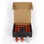 OMP SPEED JUEGO DE 20 TUERCAS DE ALUMINIO M12X1.25 LLAVE DE 19 LARGO 40MM COLOR NARANJA DE ALUMINIO 7075