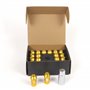 OMP SPEED JUEGO DE 20 TUERCAS DE ALUMINIO M12X1.5 LLAVE DE 19 LARGO 40MM COLOR AMARILLO DE ALUMINIO 7075