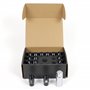 OMP SPEED JUEGO DE 20 TUERCAS DE ALUMINIO M14X1.5 LLAVE DE 19 LARGO 40MM COLOR NEGRO DE ALUMINIO 7075