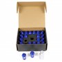 OMP SPEED JUEGO DE 20 TUERCAS DE ALUMINIO M14X1.5 LLAVE DE 19 LARGO 40MM COLOR AZUL DE ALUMINIO 7075