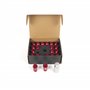 OMP SPEED JUEGO DE 20 TUERCAS DE ALUMINIO M14X1.25 LLAVE DE 19 LARGO 40MM COLOR ROJO DE ALUMINIO 7075