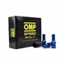 OMP SPEED JUEGO DE 20 TORNILLOS ACERO DE COLORES M12X1.25 LLAVE DE 17/19 LARGO 27MM COLOR AZUL Y MATERIAL DIN 10.9
