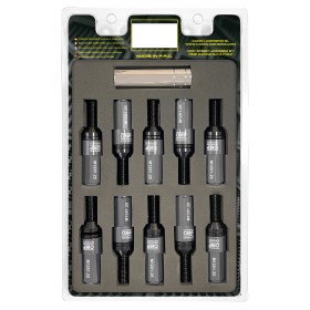 OMP SPEED JUEGO DE 20 TORNILLOS CON PROTECTOR DE ALUMINIO DE COLORES M12X1.25 LLAVE DE 17-19 LARGO 28MM CON PROTECTOR PLATA