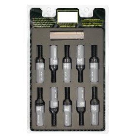OMP SPEED JUEGO DE 20 TORNILLOS CON PROTECTOR DE ALUMINIO DE COLORES M14X1.25 LLAVE DE 17-19 LARGO 28MM CON PROTECTOR GRIS