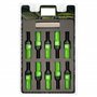 OMP SPEED JUEGO DE 20 TORNILLOS CON PROTECTOR DE ALUMINIO DE COLORES M14X1.25 LLAVE DE 17-19 LARGO 28MM CON PROTECTOR VERDE