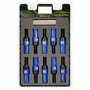 OMP SPEED JUEGO DE 20 TORNILLOS CON PROTECTOR DE ALUMINIO DE COLORES M12X1.5 LLAVE DE 17-19 LARGO 28MM CON PROTECTOR AZUL