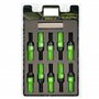 OMP SPEED JUEGO DE 20 TORNILLOS CON PROTECTOR DE ALUMINIO DE COLORES M12X1.5 LLAVE DE 17-19 LARGO 28MM CON PROTECTOR VERDE
