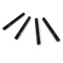 OMP SPEED JUEGO DE 4 ESPARRAGOS M12X1.5 DOBLE ROSCA LARGO 100MM LLAVE ALLEN COLOR NEGRO DIN 10.9