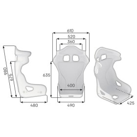 HRC-D TAMAÑO DE ASIENTO NEGRO M