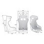 HTC ONE SEAT TALLA M FIA 8862-2009 BRACKETS NOT INCLUDED