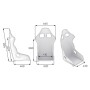 ASIENTO RACING OMP WRC XL FIA 8855-1999 NEGRO