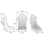 ASIENTO RACING OMP TRS SKY FIA 8855-1999 NEGRO