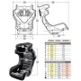 ASIENTO GT635 FIA8862-2009, FIBRA DE CARBONO CARCASA PARA SISTEMA DE CORREDERAS, TALLA L