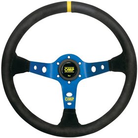 VOLANTE OMP CORSICA ANTE 350MM NEGRO BRAZOS AZUL