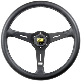 VOLANTE OMP SAND PIEL 380MM NEGRO