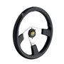 VOLANTE OMP ASSO PIEL 350MM BRAZOS CROMO