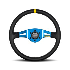 VOLANTE DEPORTIVO MOMO MOD.03 350 NEGRO AZUL