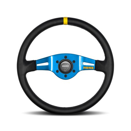 VOLANTE DEPORTIVO MOMO MOD.03 350 NEGRO AZUL