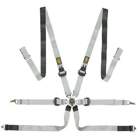 ARNES OMP 6 PUNTOS ONE-D 2" PULL DOWN - SIN MAGNESIO FIA 8853-2016 NEGRO / BLANCO