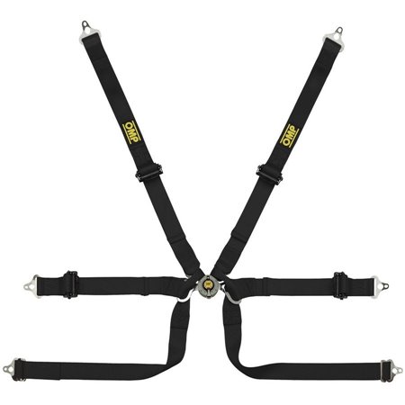 ARNES OMP 6 PUNTOS TECNICA 2" PROTOTIPO PULL UP - FIA 8853-2016 NEGRO