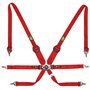 ARNES OMP 6 PUNTOS ONE 3"+2" ENDURANCE PULL DOWN - FIA 8853-2016 ROJO