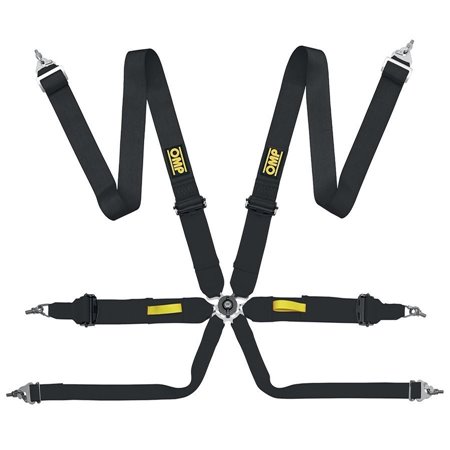ARNES OMP 6 PUNTOS TECNICA 3" FIA 8853-2016 PULL UP NEGRO
