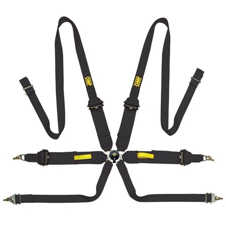 ARNES OMP 6 PUNTOS TECNICA 3"+2" FIA 8853-2016 - PULL UP NEGRO