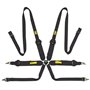 ARNES OMP 6 PUNTOS TECNICA 3"+2" FIA 8853-2016 - PULL UP NEGRO