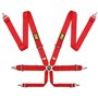 ARNES OMP 6 PUNTOS FIRST 3" PULL UP FIA 8853-2016 ROJO