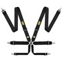ARNES OMP 6 PUNTOS FIRST 3" PULL UP FIA 8853-2016 NEGRO