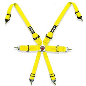 ARNÉS OCC 6 PUNTOS 3 PULGADAS AMARILLO FIA NEW