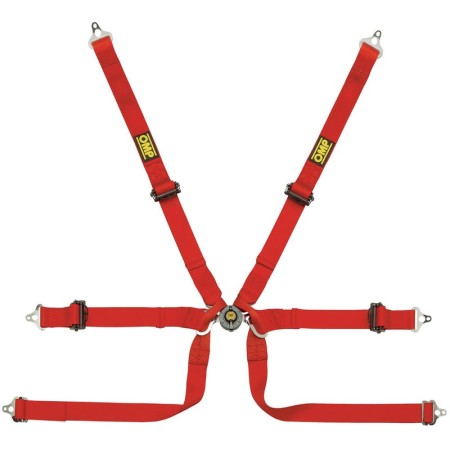 ARNES EN POLYESTER PARA FORMULA - 6 PUNTOS - PULL UP. ERGAL AJUSTE- ROJO