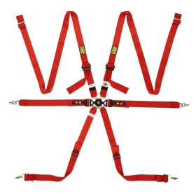 ARNES OMP 6 PUNTOS ONE 2" VERSA ENDURANCE ROJO