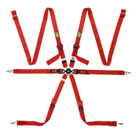 ARNES OMP 6 PUNTOS ONE 2" VERSA ENDURANCE ROJO