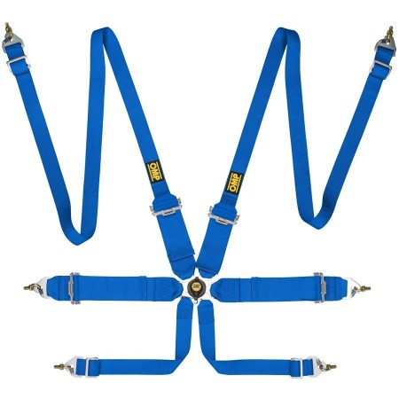 ARNES OMP 6 PUNTOS FIRST 3+2" PULL UP FIA 8853-2016 AZUL