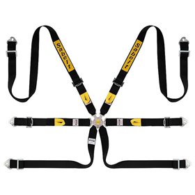 ARNES RALLY 6 PUNTOS ALUMINIO 2" FIA8853-2016 NEGRO