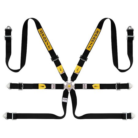 ARNES RALLY 6 PUNTOS ALUMINIO 2" FIA8853-2016 NEGRO