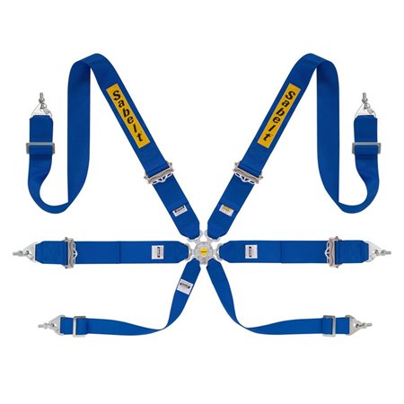 ARNES RALLY 6 PUNTOS ALUMINIO 3" FIA8853-2016 AZUL