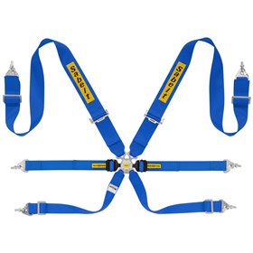 ARNES RALLY 6 PUNTOS ACERO 3"+2" FIA8853-2016 AZUL