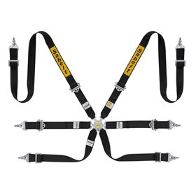 ARNES RALLY 6 PUNTOS ACERO 2" FIA8853-2016 NEGRO