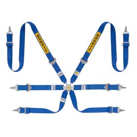 ARNES RALLY 6 PUNTOS ACERO 2" FIA8853-2016 AZUL