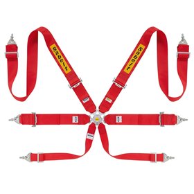 ARNES RALLY 6 PUNTOS ACERO 3X3 FIA8853-2016 ROJO