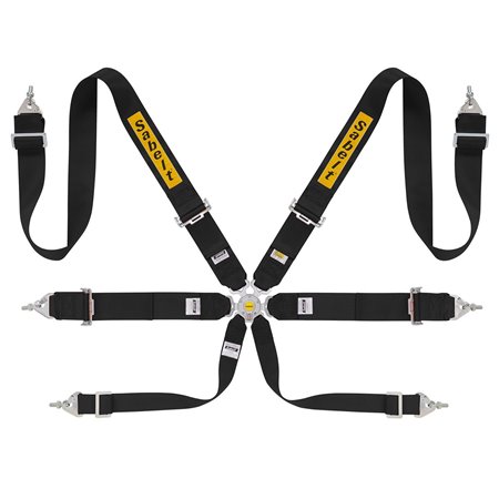 ARNES RALLY 6 PUNTOS ACERO 3X3 FIA8853-2016 NEGRO