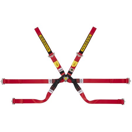 ARNES FORMULA 6 PUNTOS 2" GAMA TOP ULTRALIGERO+PULL UP, ROJO