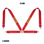 ARNES 4 PUNTOS 3" ACERO KIT CAR GT/RALLY FIA8853-1998 ROJO